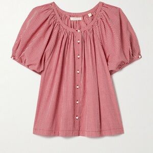 Doen June Top in Red Gingham